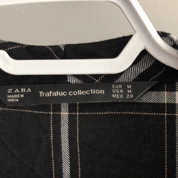 Zara windowpane gingham long sleeve dress - Picture 4 of 5